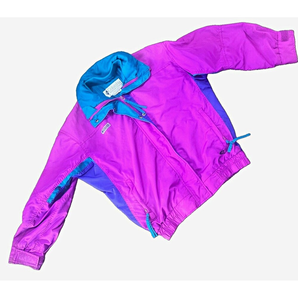Vintage Columbia Bugaboo Jacket Women’s Small Purple Teal 90s Made In Korea